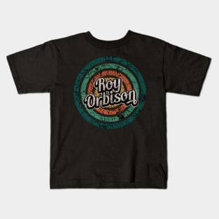 Roy Orbison // Retro Circle Crack Vintage Kids T-Shirt